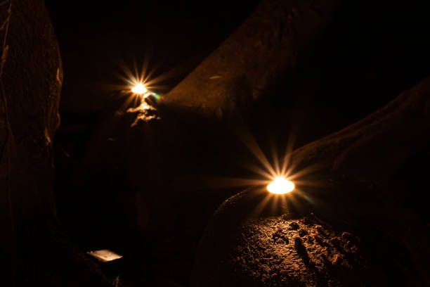 istock Candles in a branch of a tree 1267520946