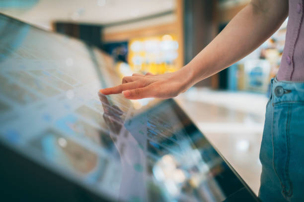 istock Asian woman using shopping mall tour 1267522791