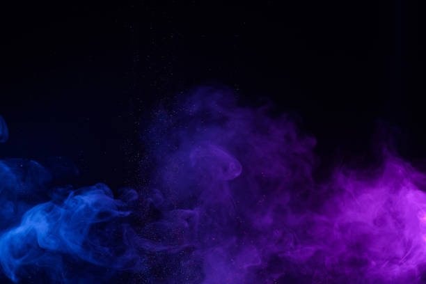 istock Smoke with shiny glitter particles 1267527347