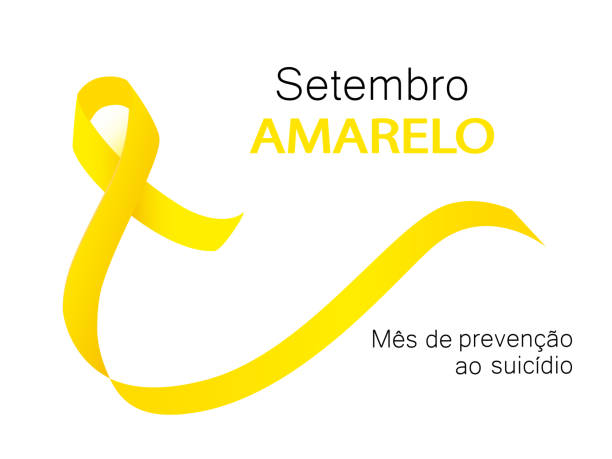 illustrations, cliparts, dessins animés et icônes de mois jaune de prévention du suicide en portugais - septembre