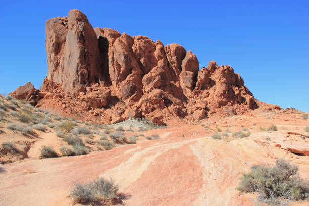istock Valley of fire State Park, striped red rocks, Nevada 1267539194
