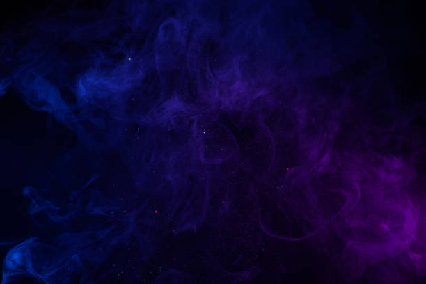 istock Abstract blue and pink fog with shiny particles 1267540196