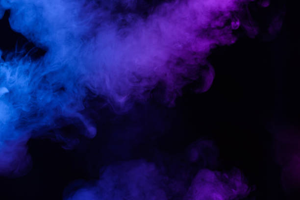 istock Blue and pink soft smoke clouds background 1267540272