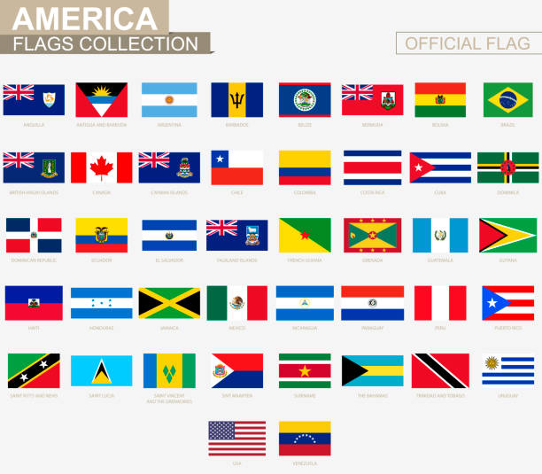 istock National flag of American countries, official vector flags collection. 1267540311
