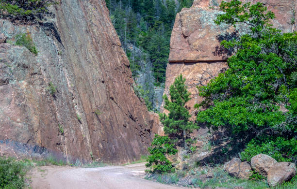 istock A narrow passage between rock hills in Colorado 1267541445