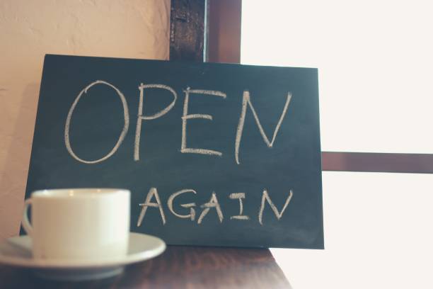 istock signage of reopening 1267544942