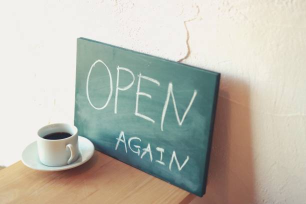 istock signage of reopening 1267544953