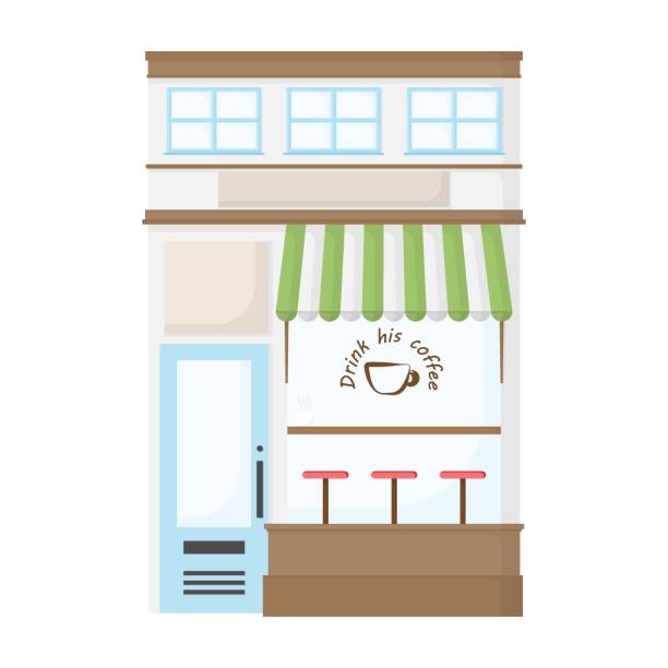 istock Coffee shop on the ground floor of the house. 1267546922