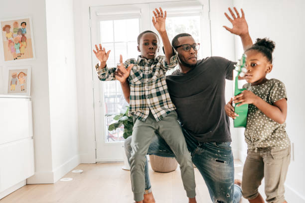 istock Free of screen time - family dancing and having fun 1267547341