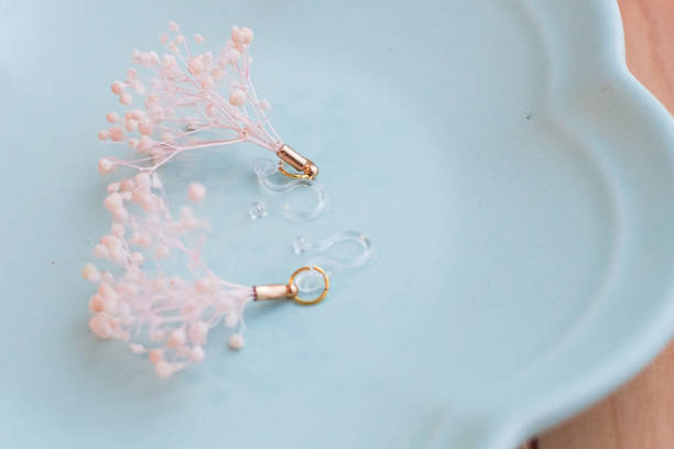 istock Flower handmade earrings 1267551728