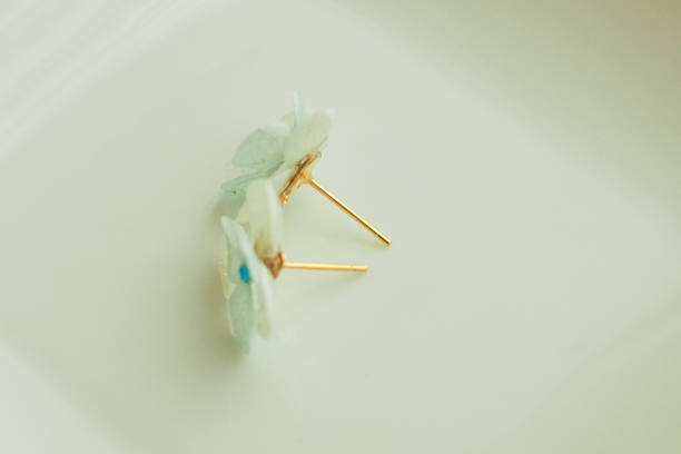 istock Flower handmade earrings 1267551747