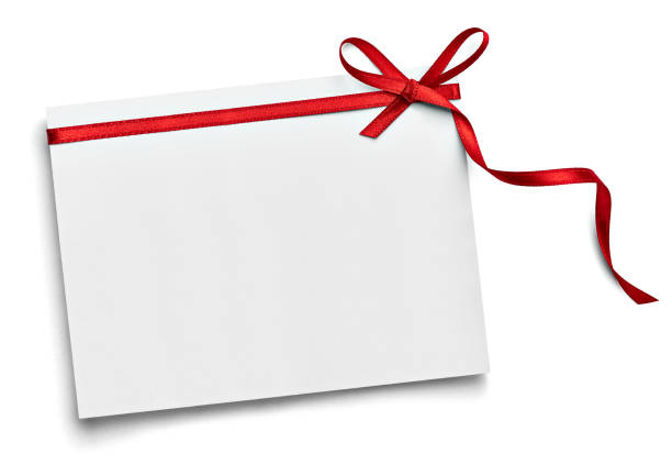 istock ribbon bow card note chirstmas celebration greeting 1267554767