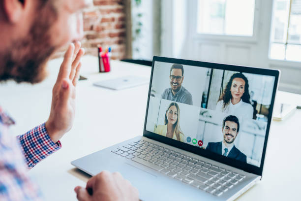 istock Business team in video conference 1267559824