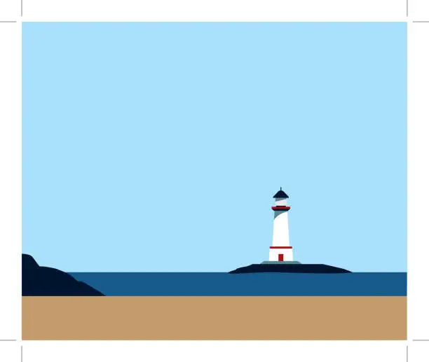Vector illustration of Lighthouse
