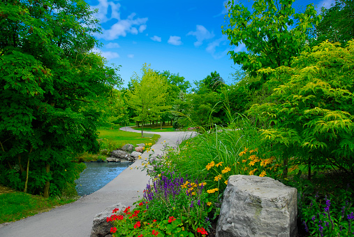 Beautiful garden pathway-Brampton Canada