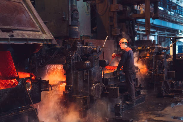 istock Workers in the steel mill. Industrial Environment. 1267568190