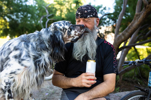 istock A senior man and a dog 1267571848