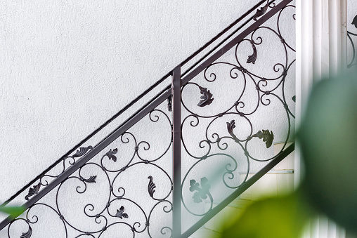 Wrought Iron Fence on staircase