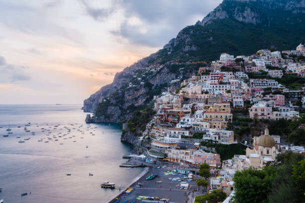 istock View on Positano at Sunset, Italy 1267573930