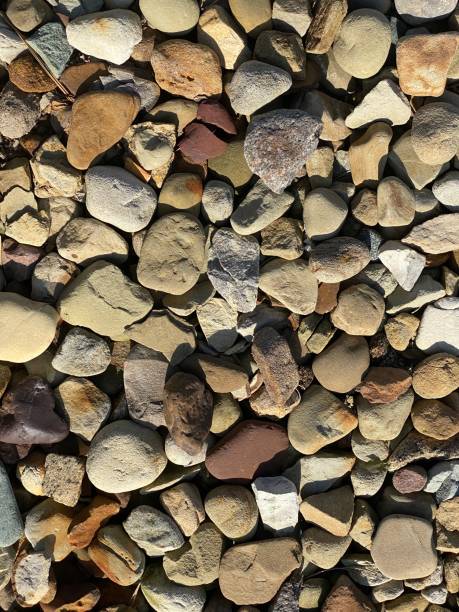 istock Close up view of pebble stones 1267576095