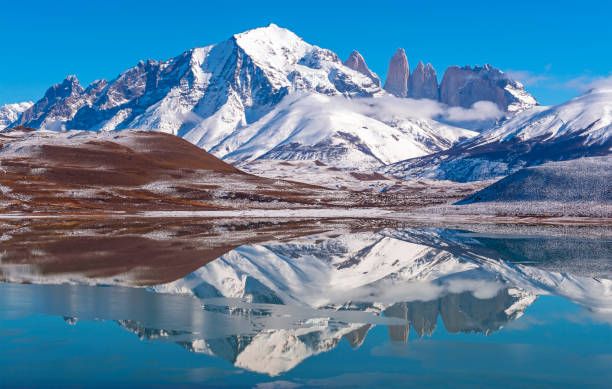 istock Torres del Paine Peak Reflection, Patagonia 1267583000