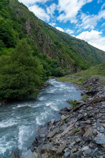 istock The mountain river Argun in Upper Khevsureti, Georgia 1267595019