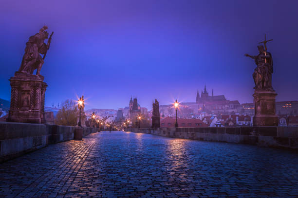 istock Charles Bridge at dawn – ethereal Prague, Czech Republic 1267601756