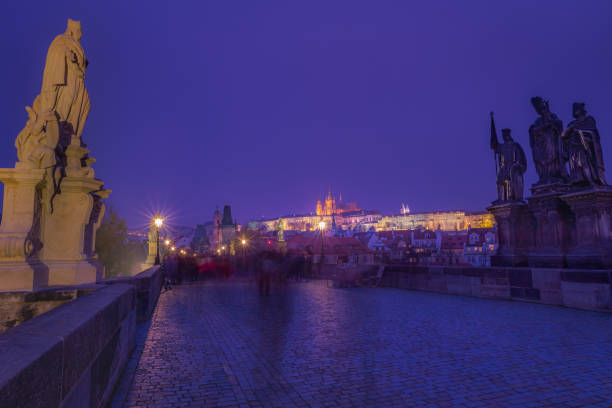 istock Charles Bridge at night – ethereal Prague, Czech Republic 1267602323