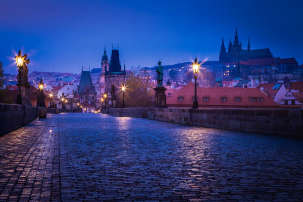 istock Charles Bridge at dawn – ethereal Prague, Czech Republic 1267602437
