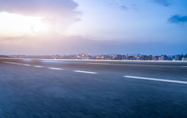 istock Urban road ground and architectural landscape 1267604947