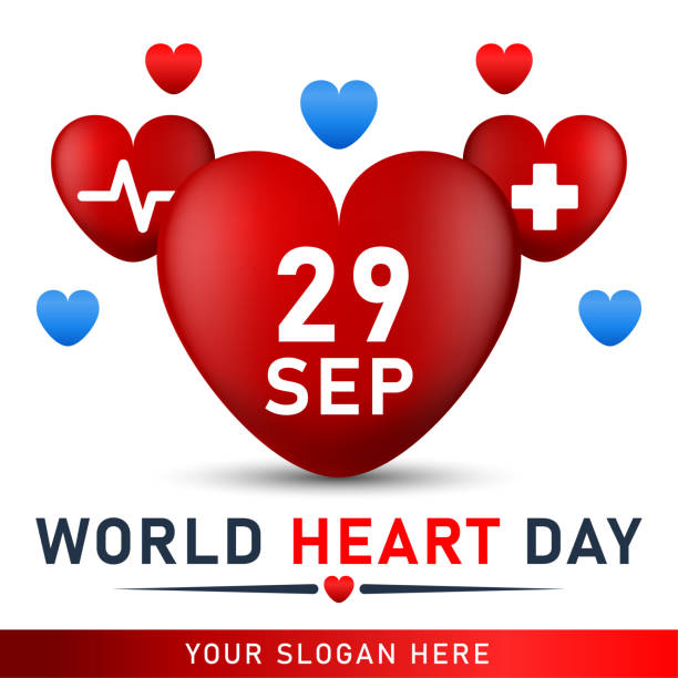 istock World heart day poster. web banner with red heart. Vector illustration. 1267613806