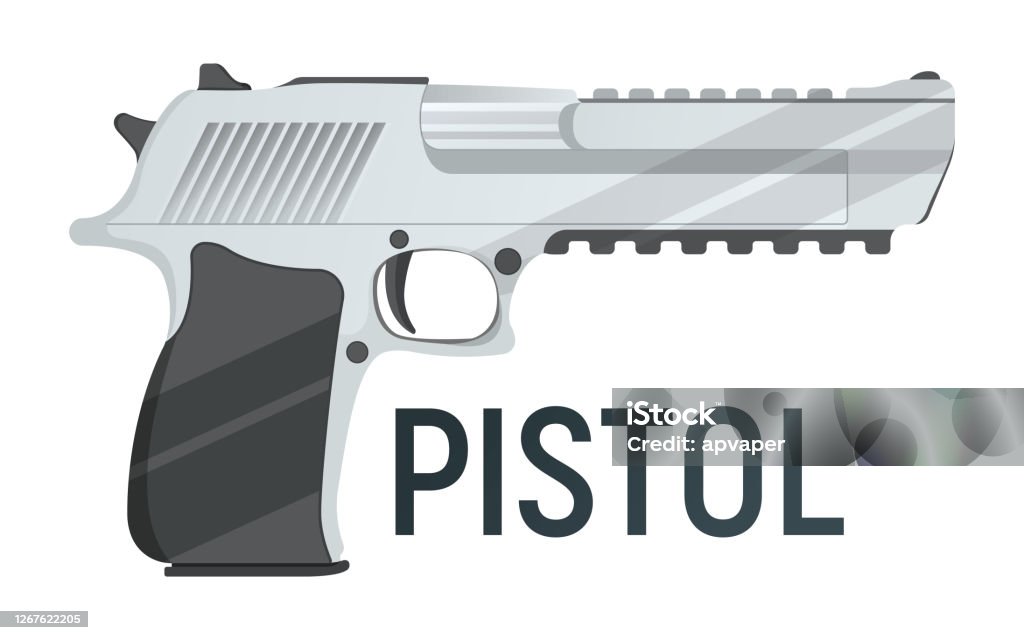 Ilustración de Icono De Pistola Arma De Defensa Personal Ilustración Vectorial De Dibujos Animados Conceptual Aislado En Blanco Disparando Potente Revólver De Armas De Fuego y más Vectores Libres de Derechos de Ilustración de Icono De Pistola Arma De Defensa Personal Ilustración Vectorial De Dibujos Animados Conceptual Aislado En Blanco Disparando Potente Revólver De Armas De Fuego y más Vectores Libres de Derechos de