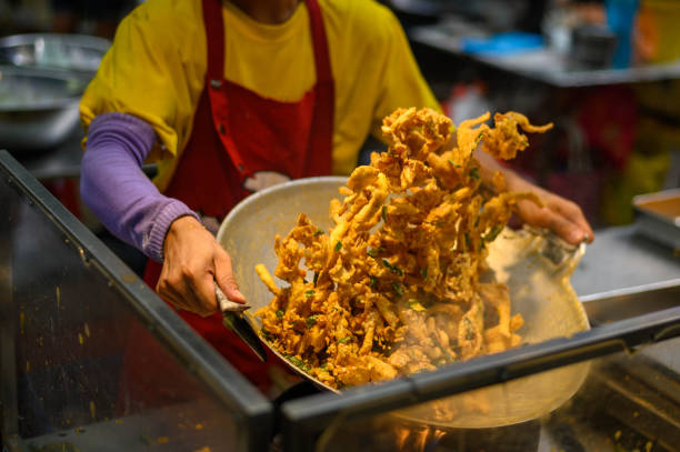 istock Fried Oyster Mushrooms Crisps with Salted Egg 1267625511