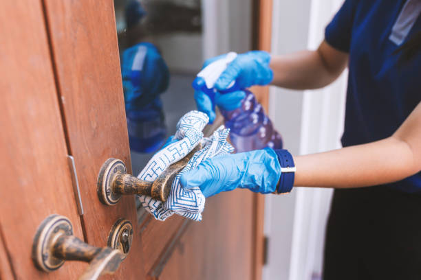 istock Sanitizer spray clean handle door protect virus bacteria Coronavirus 1267625718
