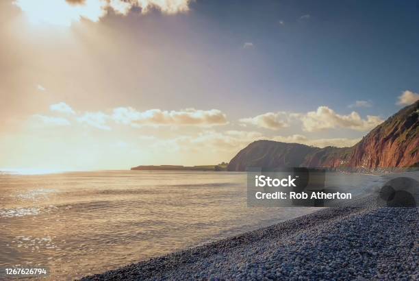 The Jurassic Coast Near Exmouth In Devon Uk Stock Photo - Download Image Now - Exmouth - Devon, Devon, Beach