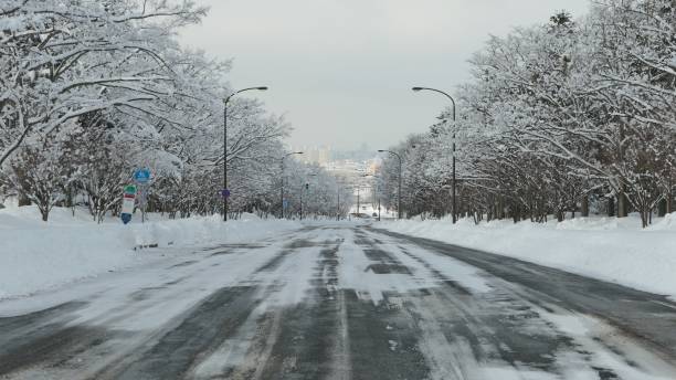 istock A snow-covered city. 1267631615