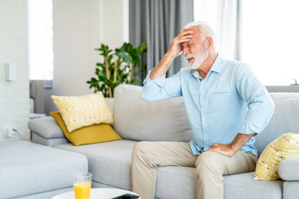 istock Frustrated senior man having headache. 1267632601