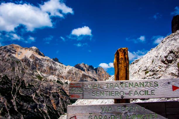 istock Val Travenanzes trail sign 1267649025