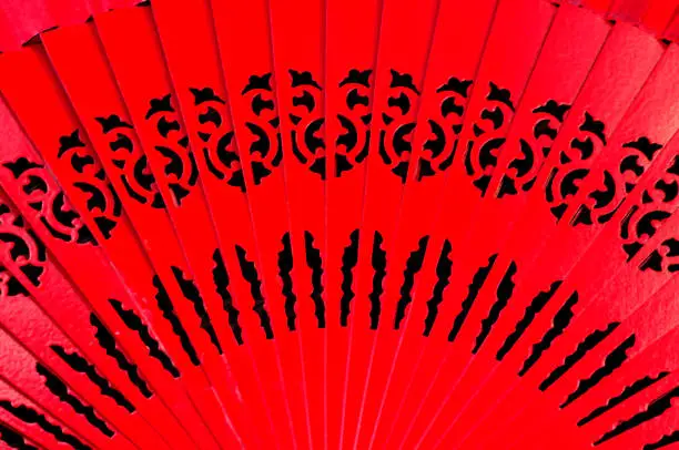 red fan texture