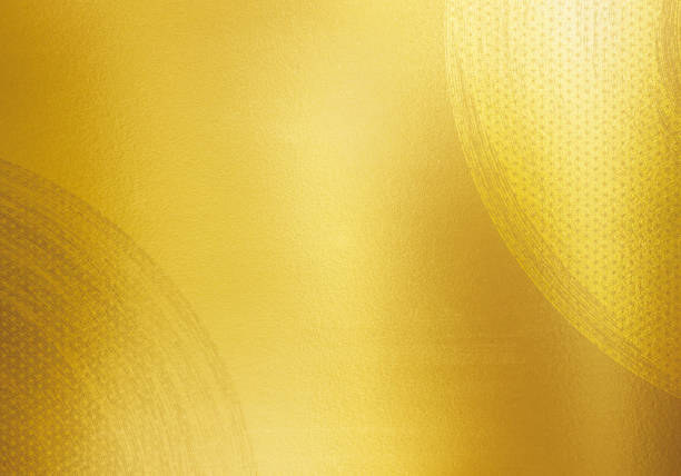 istock Gold texture of Japanese paper 1267654700