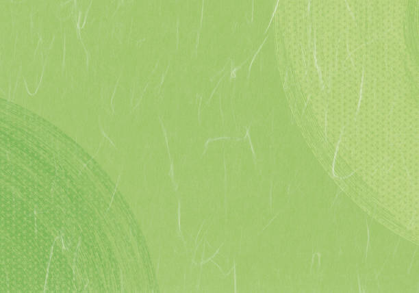 Green texture of Japanese paper