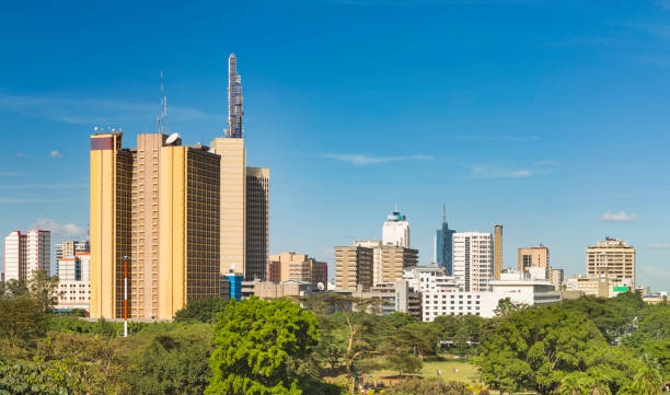 istock Nairobi Park And Skyscrapers Panorama, Kenya 1267665042