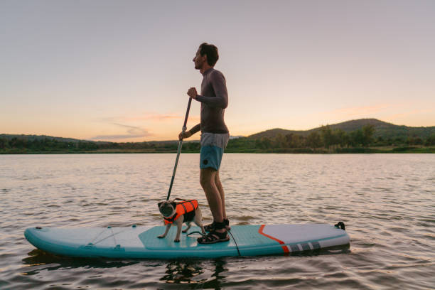 istock Stand-up paddling with my dog 1267667117