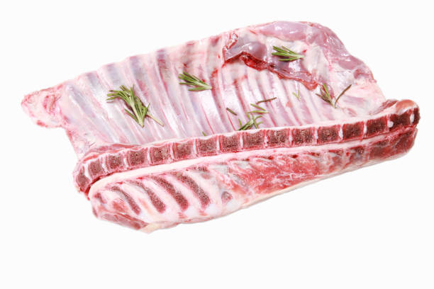 lamb ribs and chops - cordeiro carne imagens e fotografias de stock