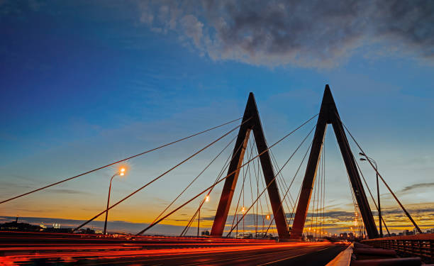 istock The cable-stayed Bridge Millennium in Kazan, Tatarstan. 1267670302