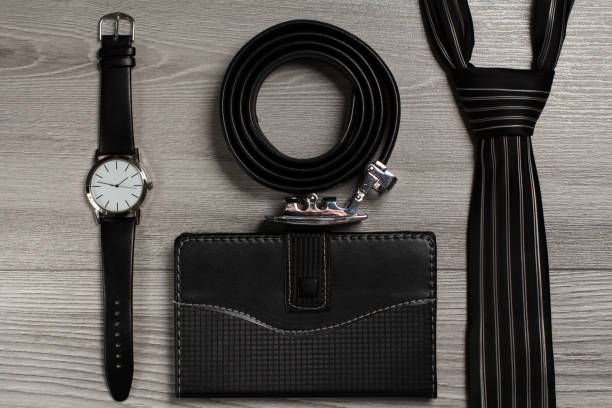 istock Accessories for men on a gray background 1267673596
