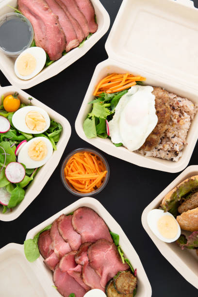 istock the dishes which entered the take-out container 1267678745