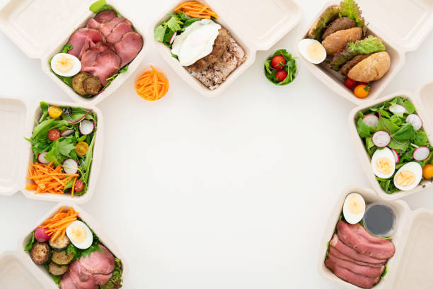 istock the dishes which entered the take-out container 1267678761