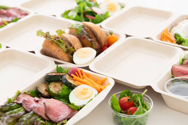 istock the dishes which entered the take-out container 1267678780