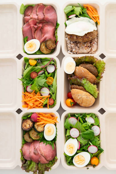 istock the dishes which entered the take-out container 1267678899